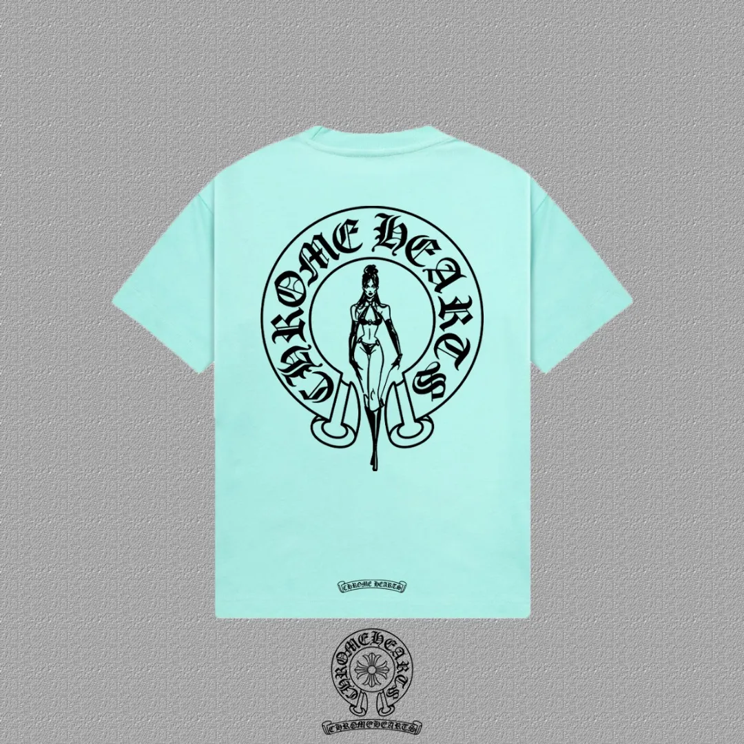 [CH ] 2026FW T LOGO Premium 26s Same Style ：Black White Green Size：S M L XL 2XL